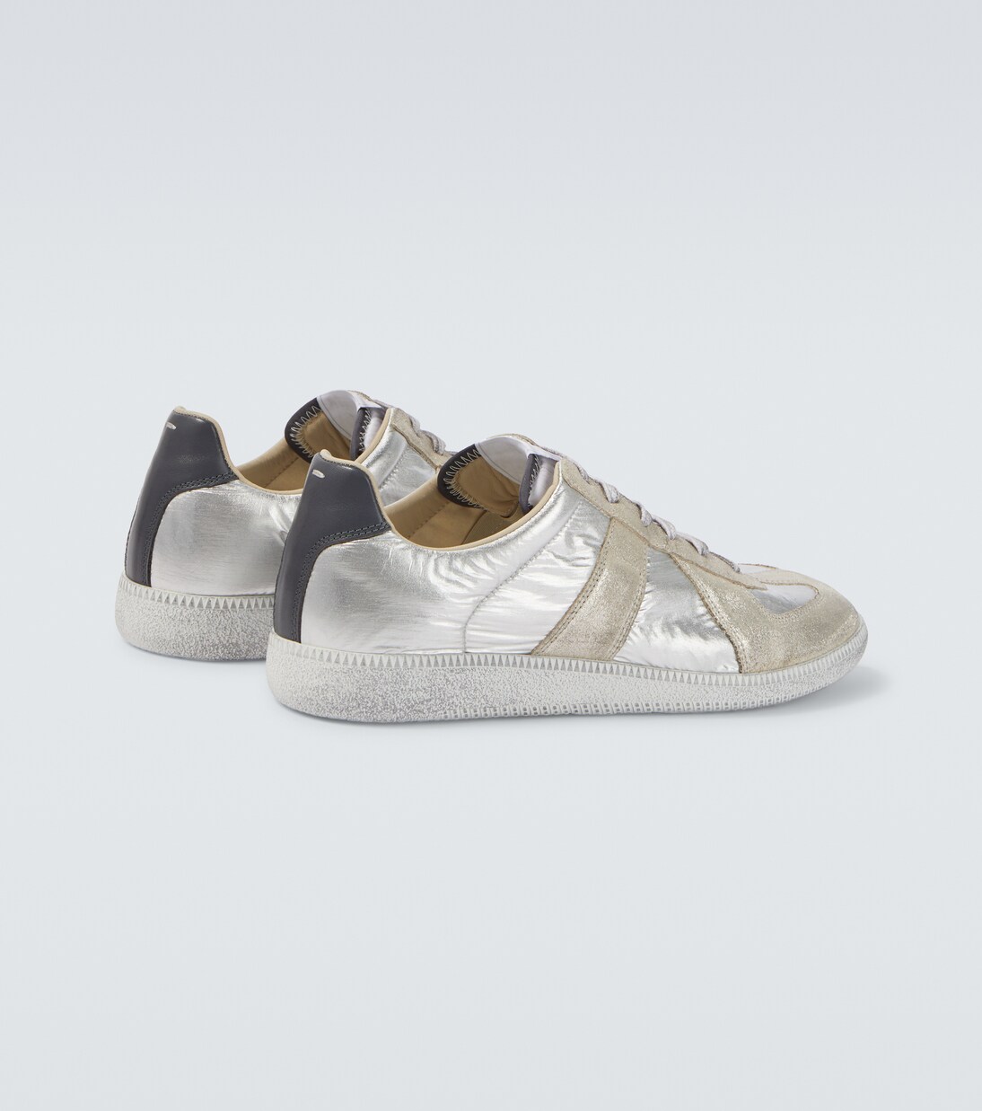 Replica Iridescent leather sneakers | Maison Margiela