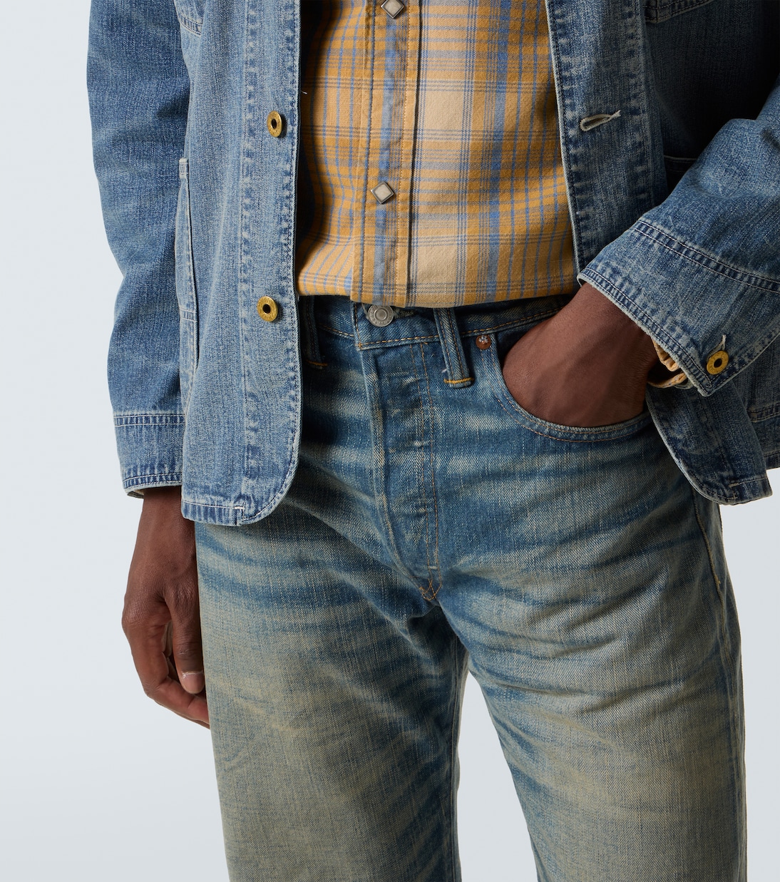 Mid-rise straight jeans | RRL