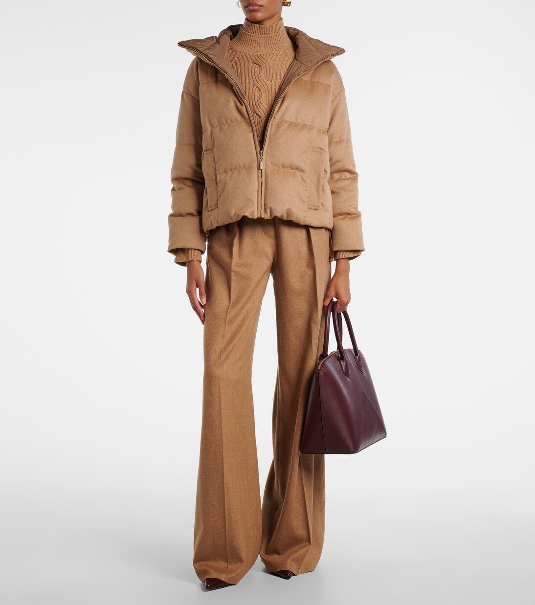 Diego reversible camel hair down jacket | Max Mara