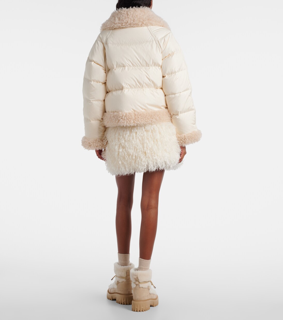 Daunenjacke Rubrouk mit Teddyfleece | Moncler