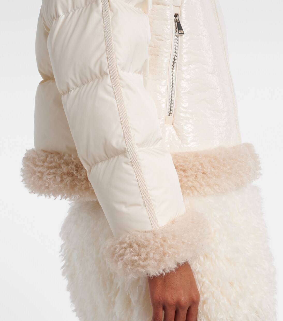 Daunenjacke Rubrouk mit Teddyfleece | Moncler