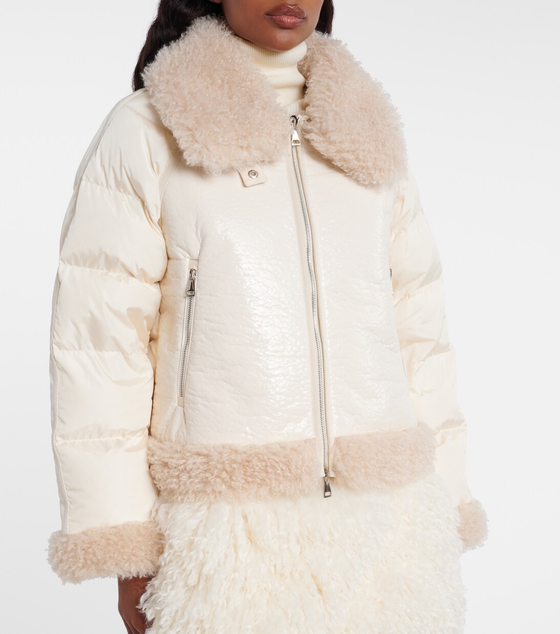 Daunenjacke Rubrouk mit Teddyfleece | Moncler