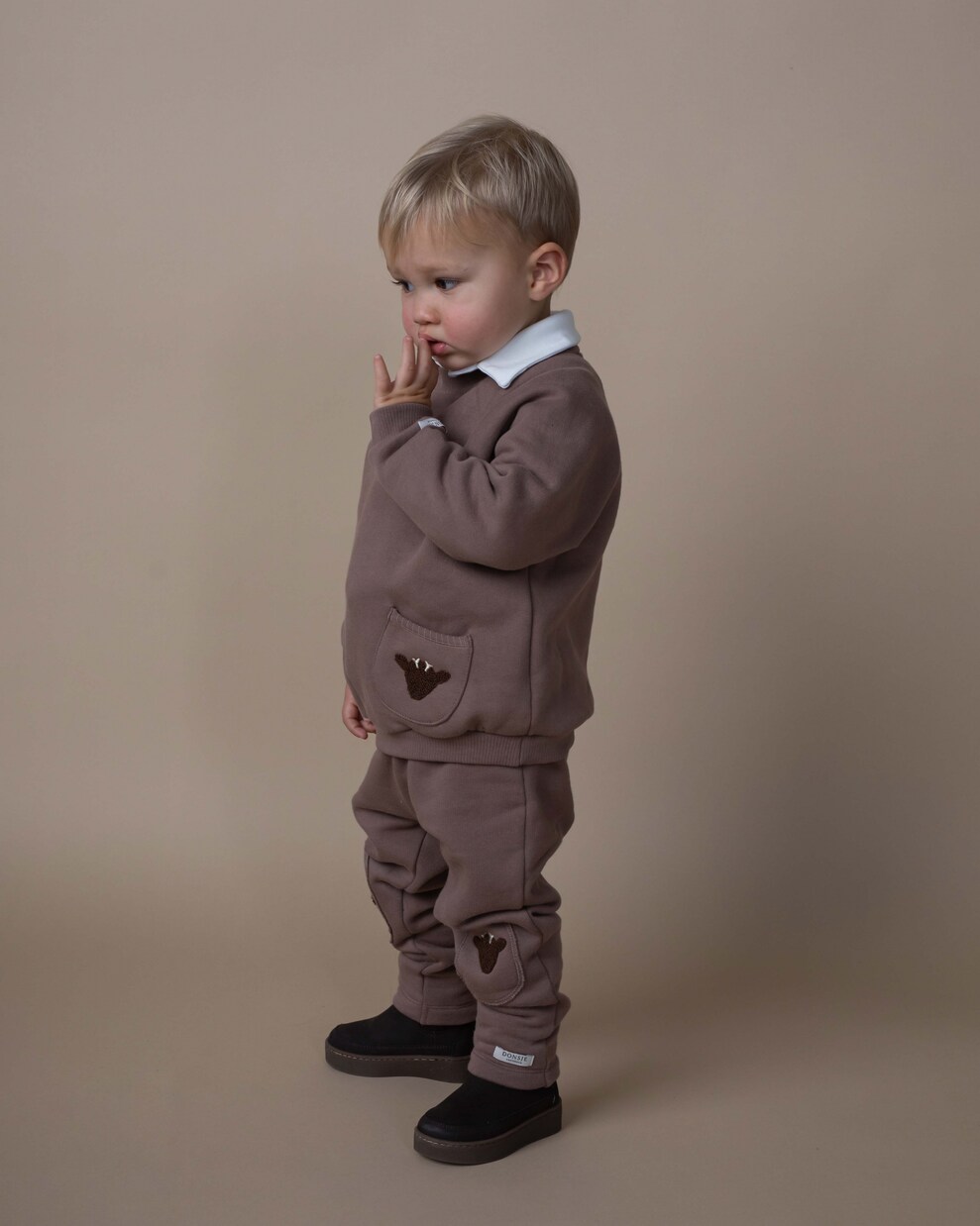 Baby Joek appliqué cotton sweatpants | Donsje