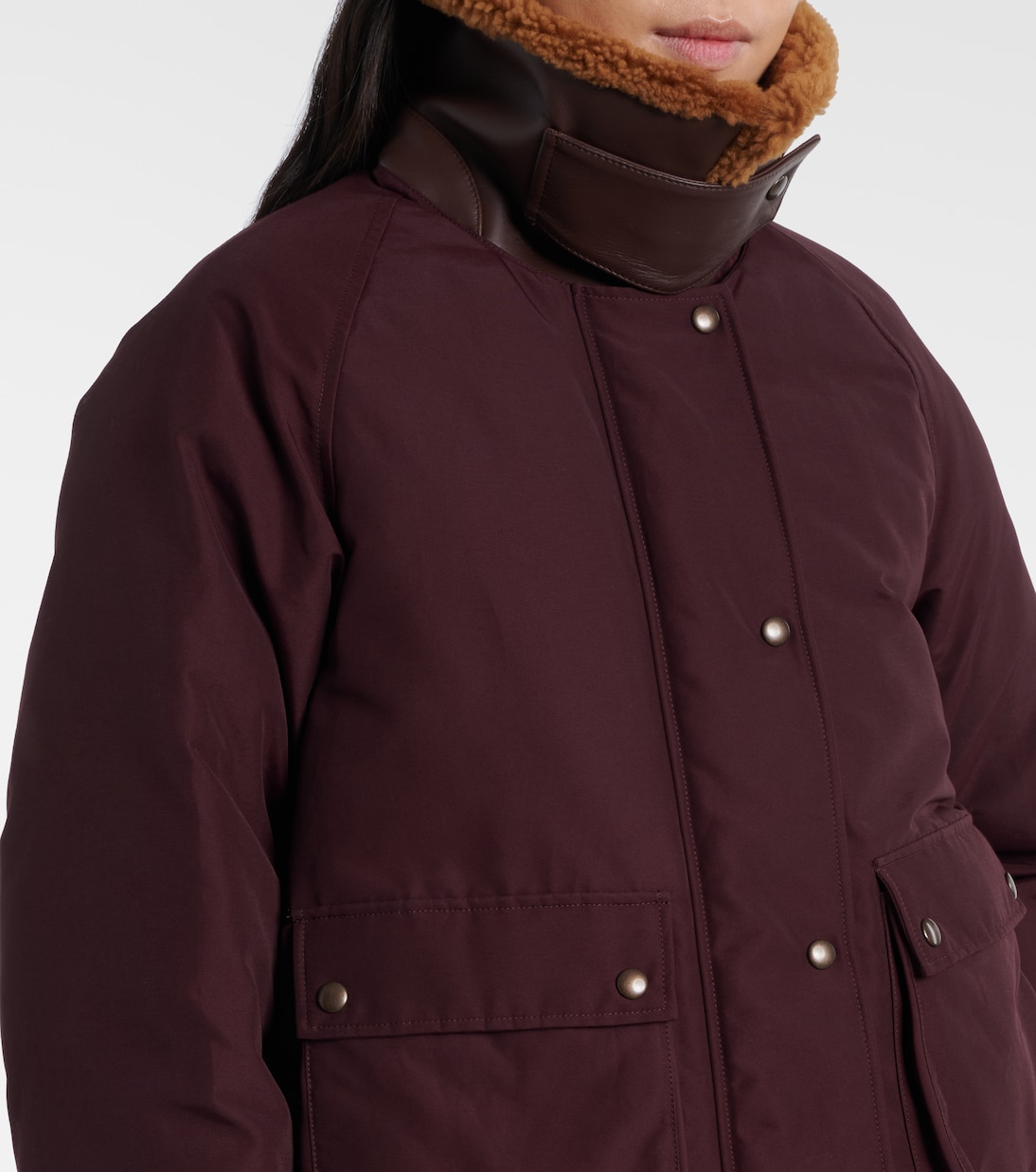Shearling-lined cotton-blend puffer jacket | Loewe