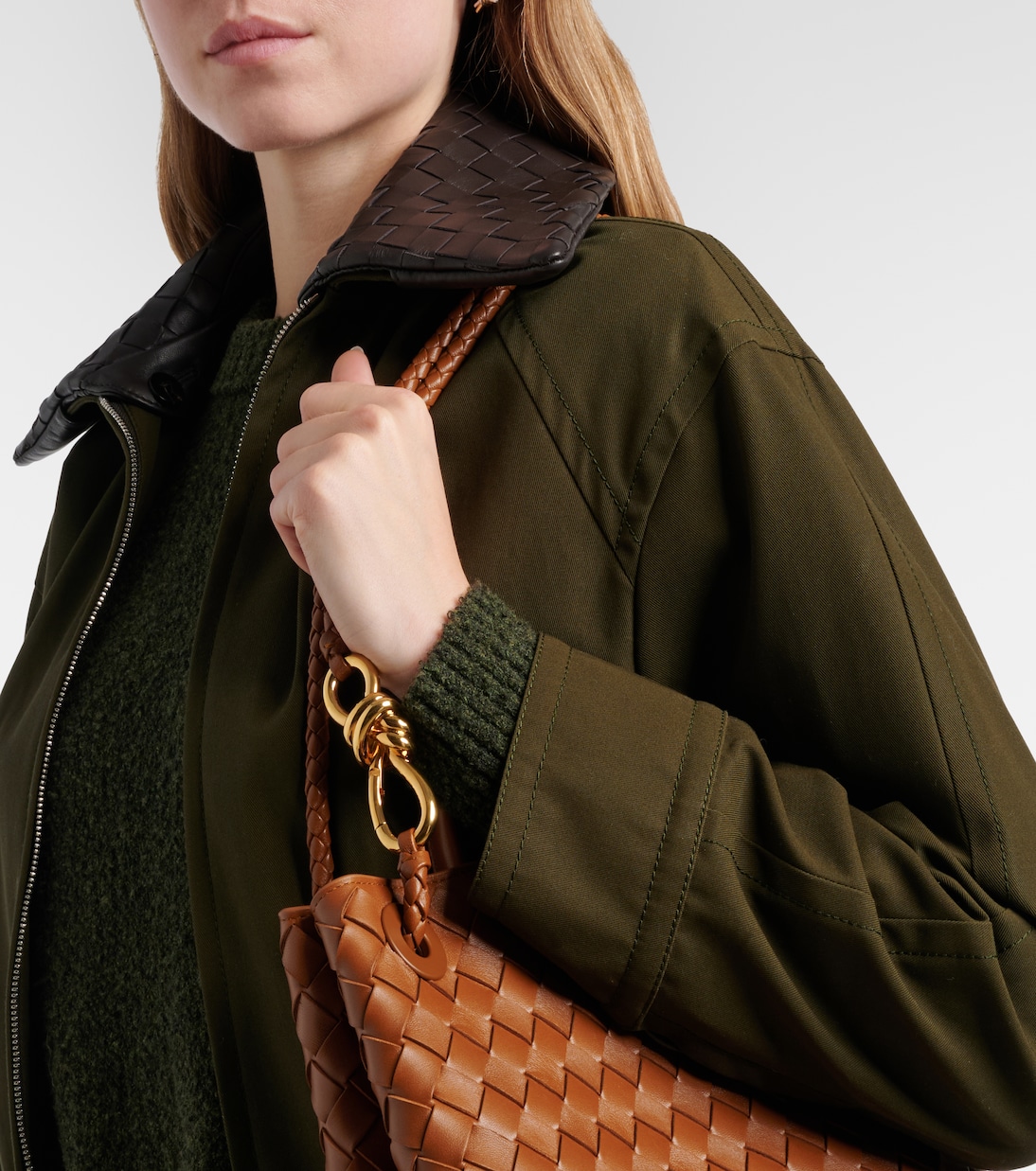 Andiamo Small Intrecciato leather tote bag | Bottega Veneta