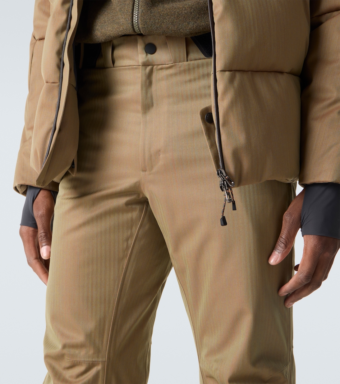 Indren herringbone wool-blend ski pants | Sease