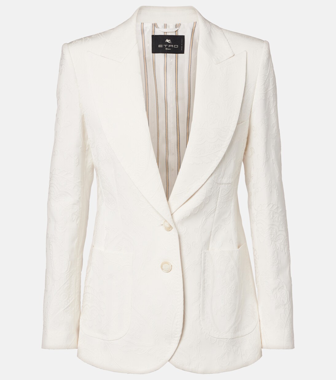 Embroidered cotton-blend blazer | Etro