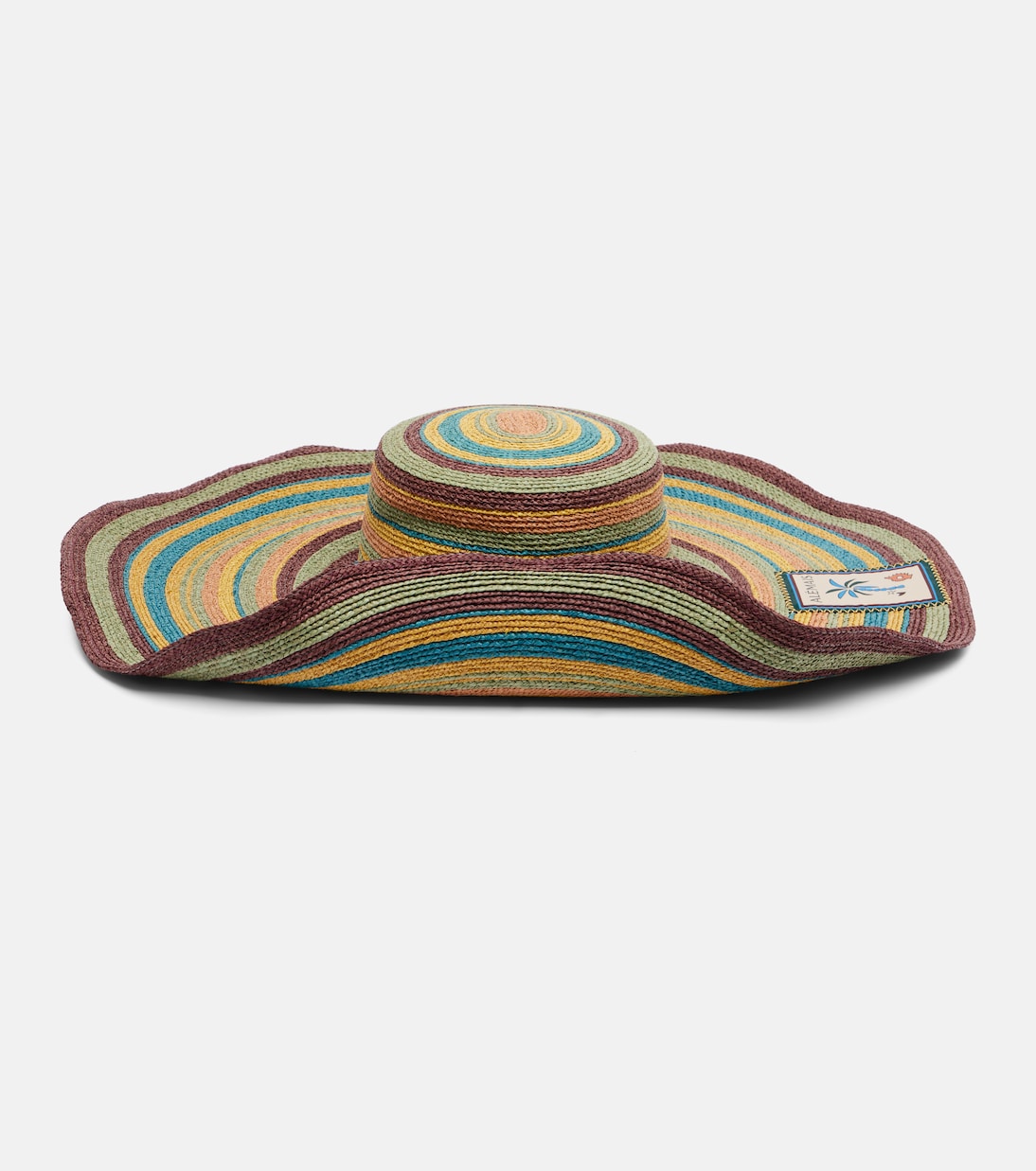 Dusk striped raffia sun hat | Alémais