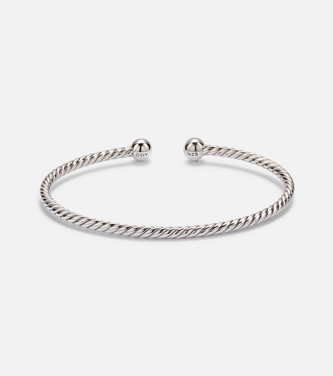 Cable Flex® Micro 925 sterling silver bracelet with diamonds | David Yurman