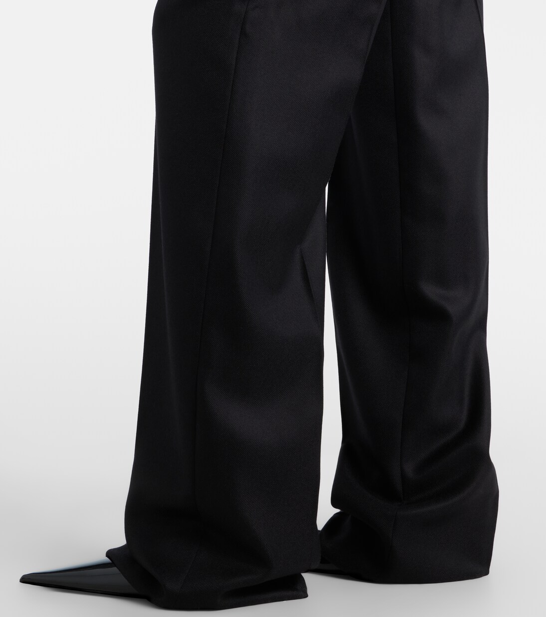 High-rise cashmere straight pants | Saint Laurent
