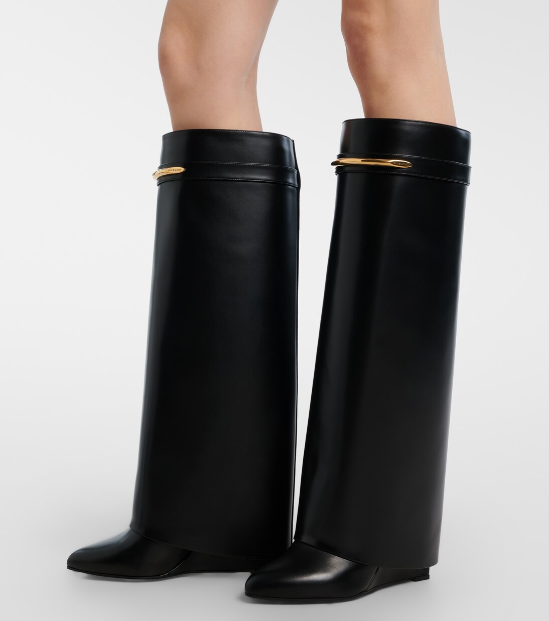 Shark 95 leather knee-high boots | Givenchy