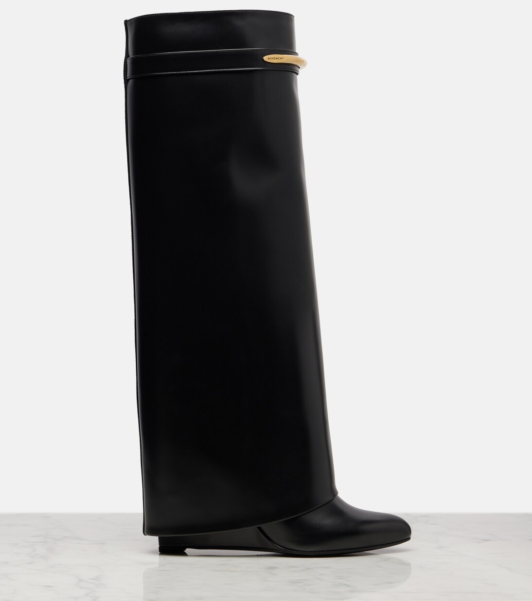 Shark 95 leather knee-high boots | Givenchy