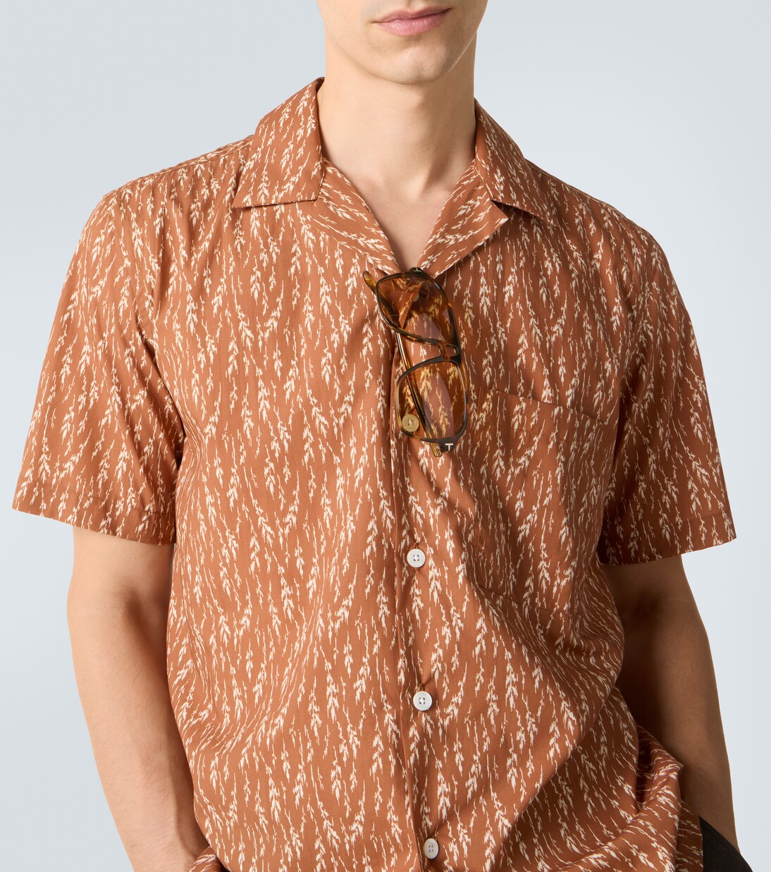 Bedrucktes Hemd aus einem Baumwollgemisch | Canali