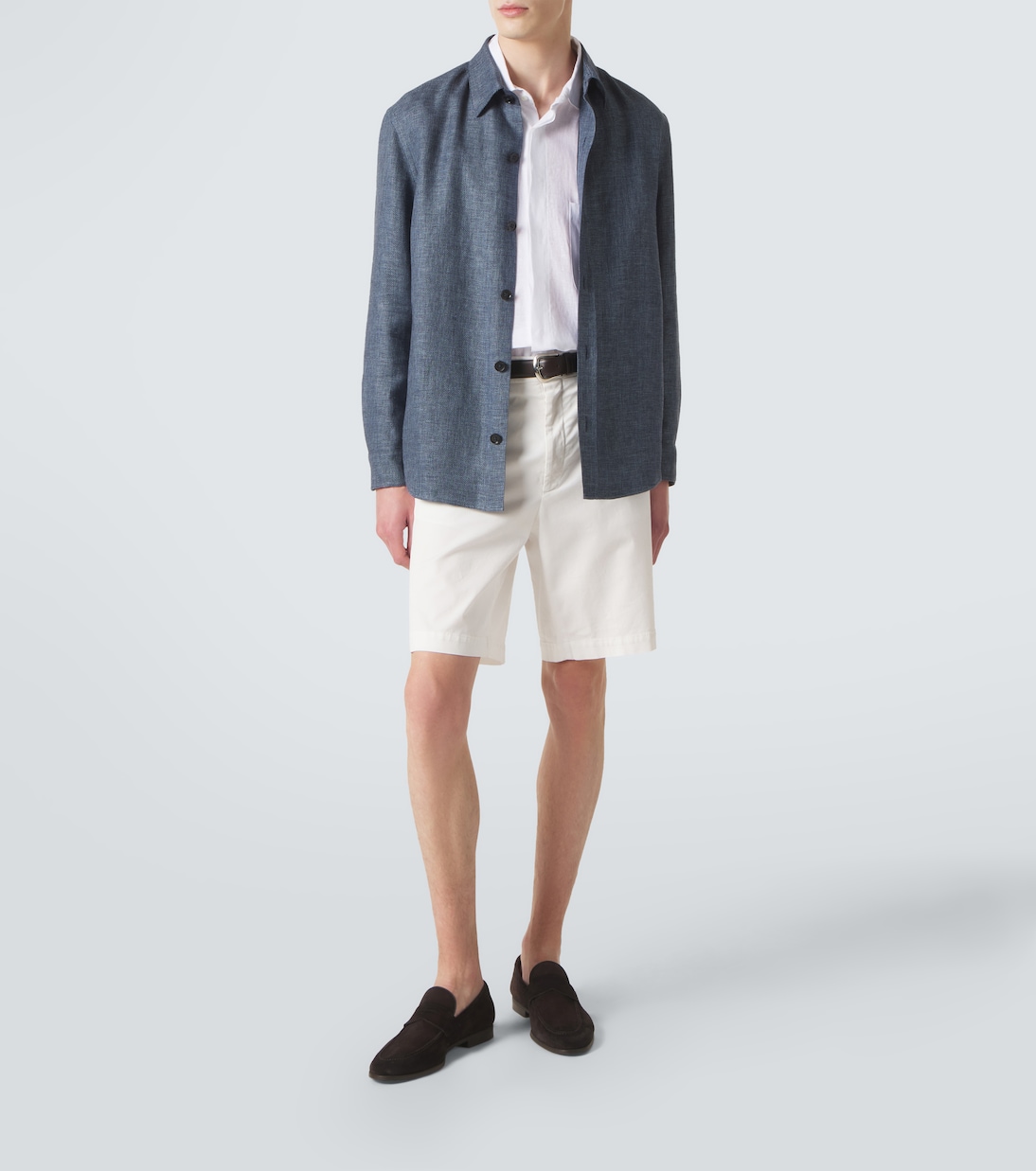 Cashmere, linen and silk overshirt | Zegna