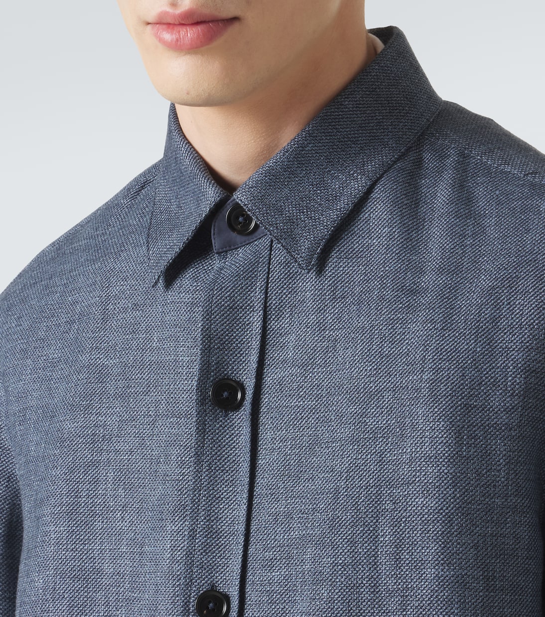 Cashmere, linen and silk overshirt | Zegna