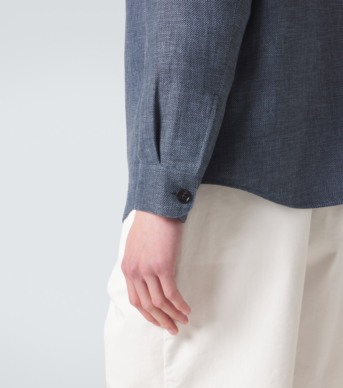 Cashmere, linen and silk overshirt | Zegna