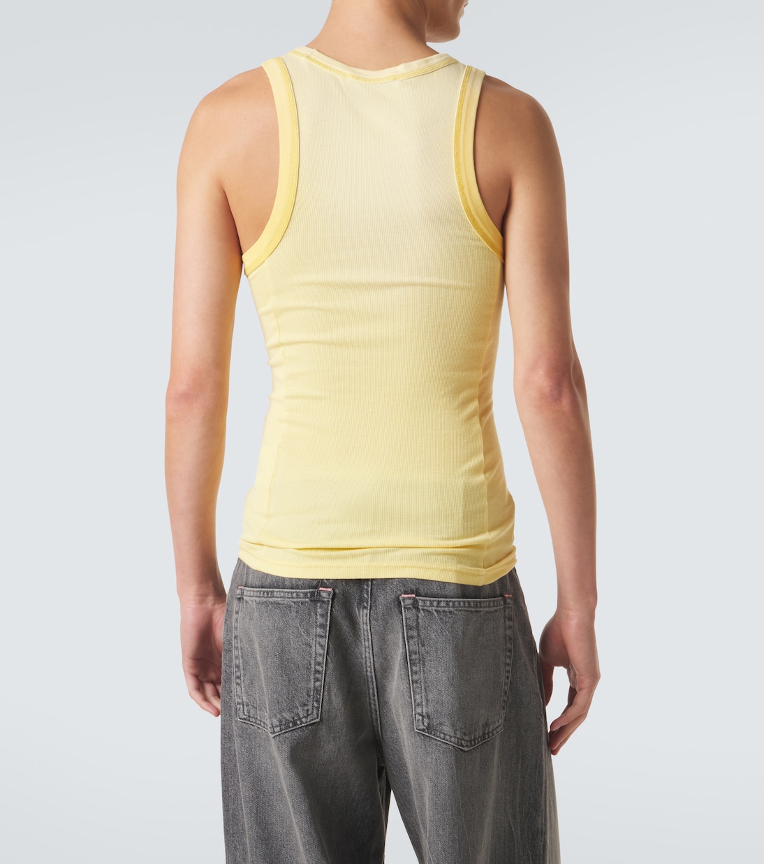 Logo ribbed-knit tank top | Acne Studios
