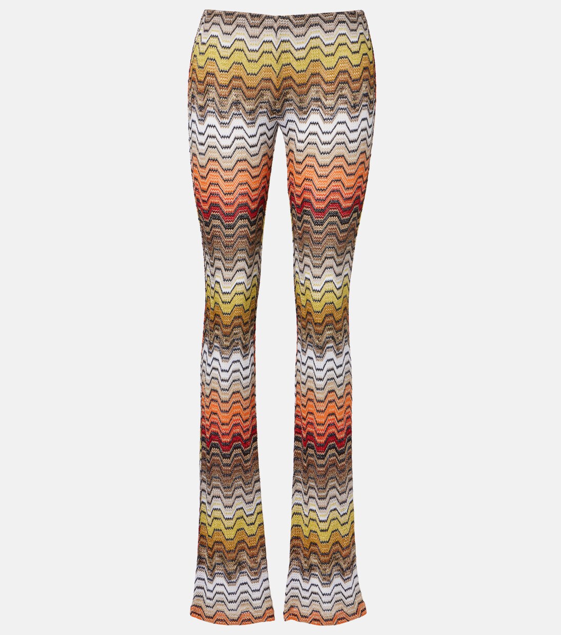 Wave lamé slim pants | Missoni