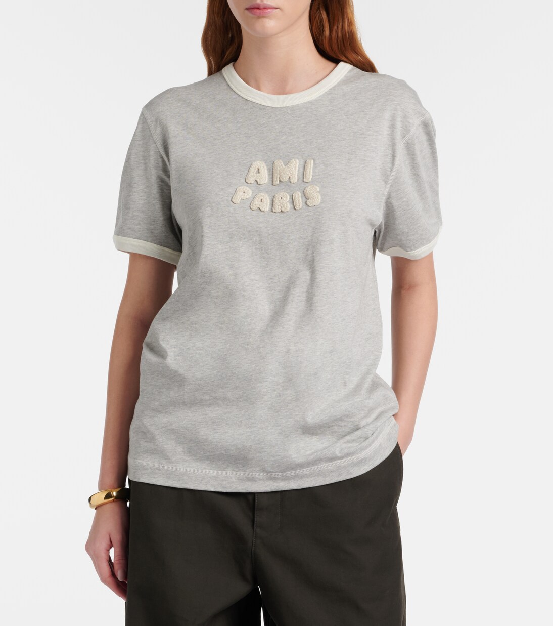 Logo cotton jersey T-shirt | Ami Paris
