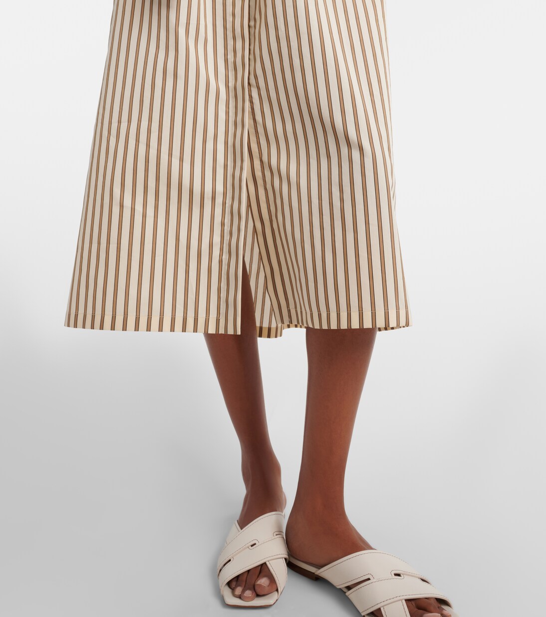 Lord striped belted cotton and silk shirt dress | Max Mara