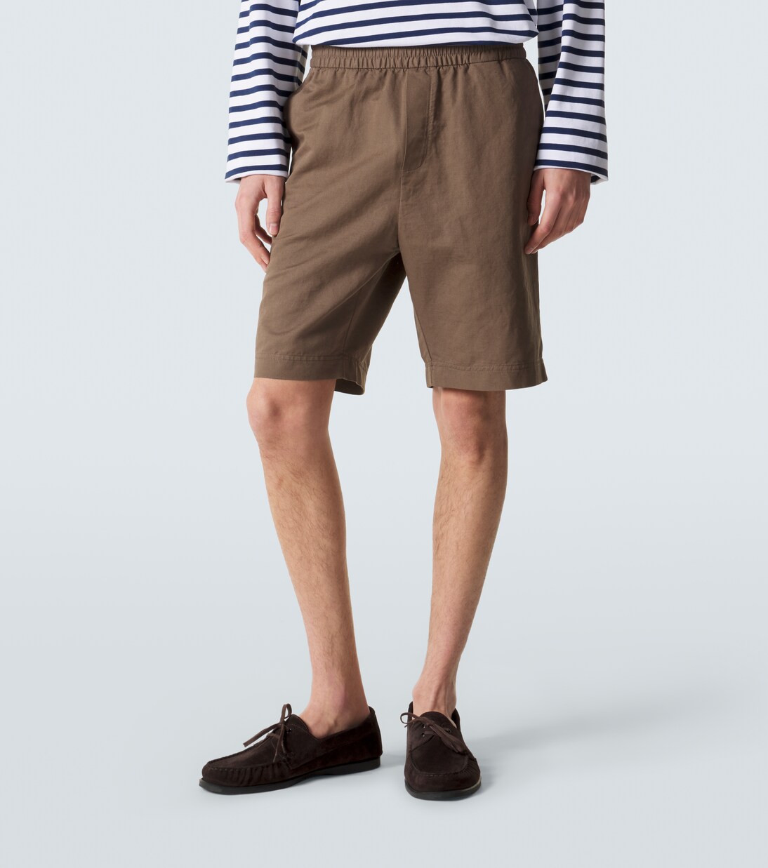 Cotton and linen shorts | Sunspel