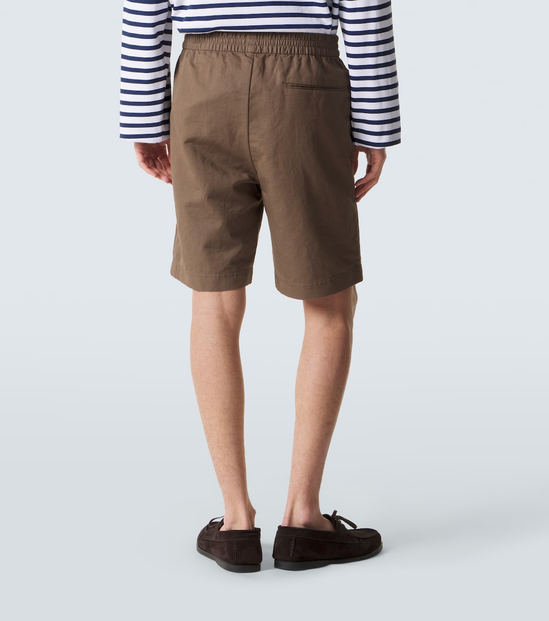 Cotton and linen shorts | Sunspel