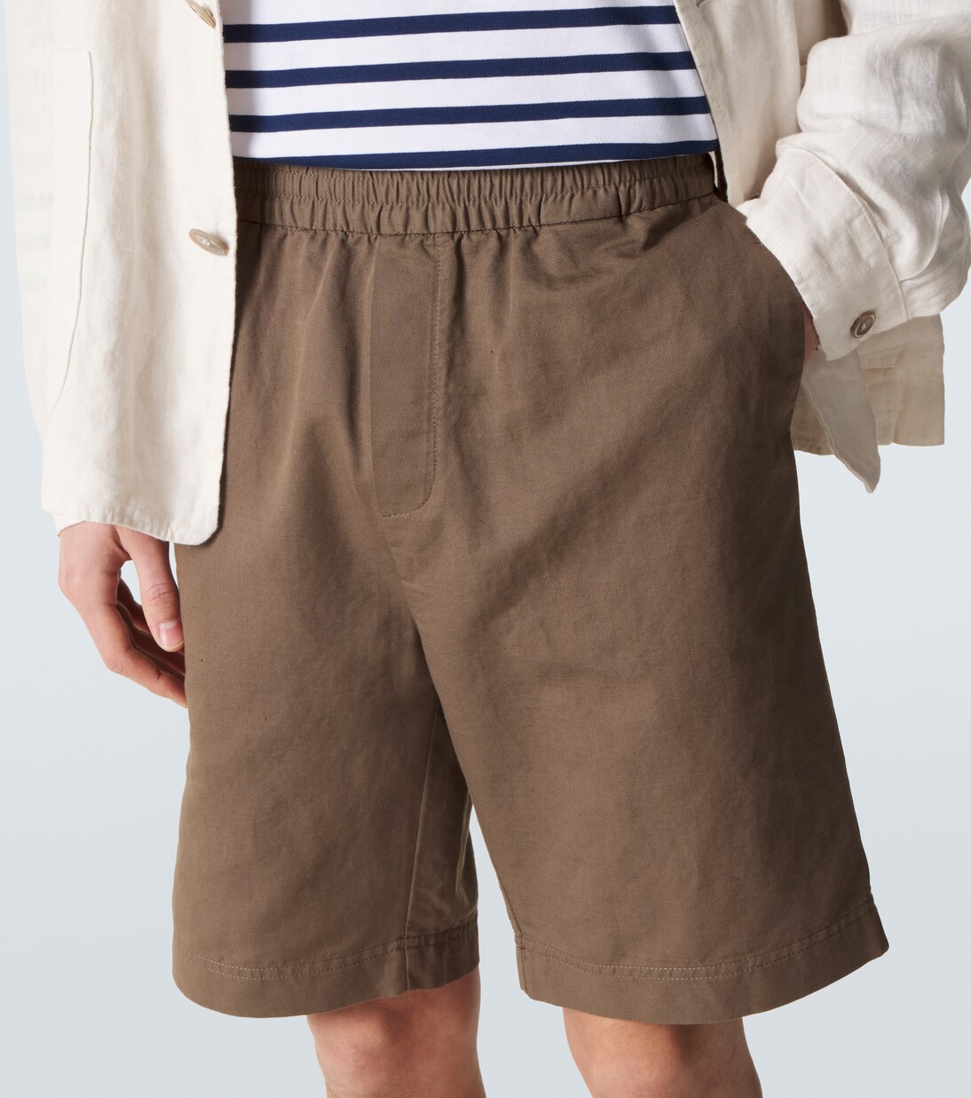 Cotton and linen shorts | Sunspel
