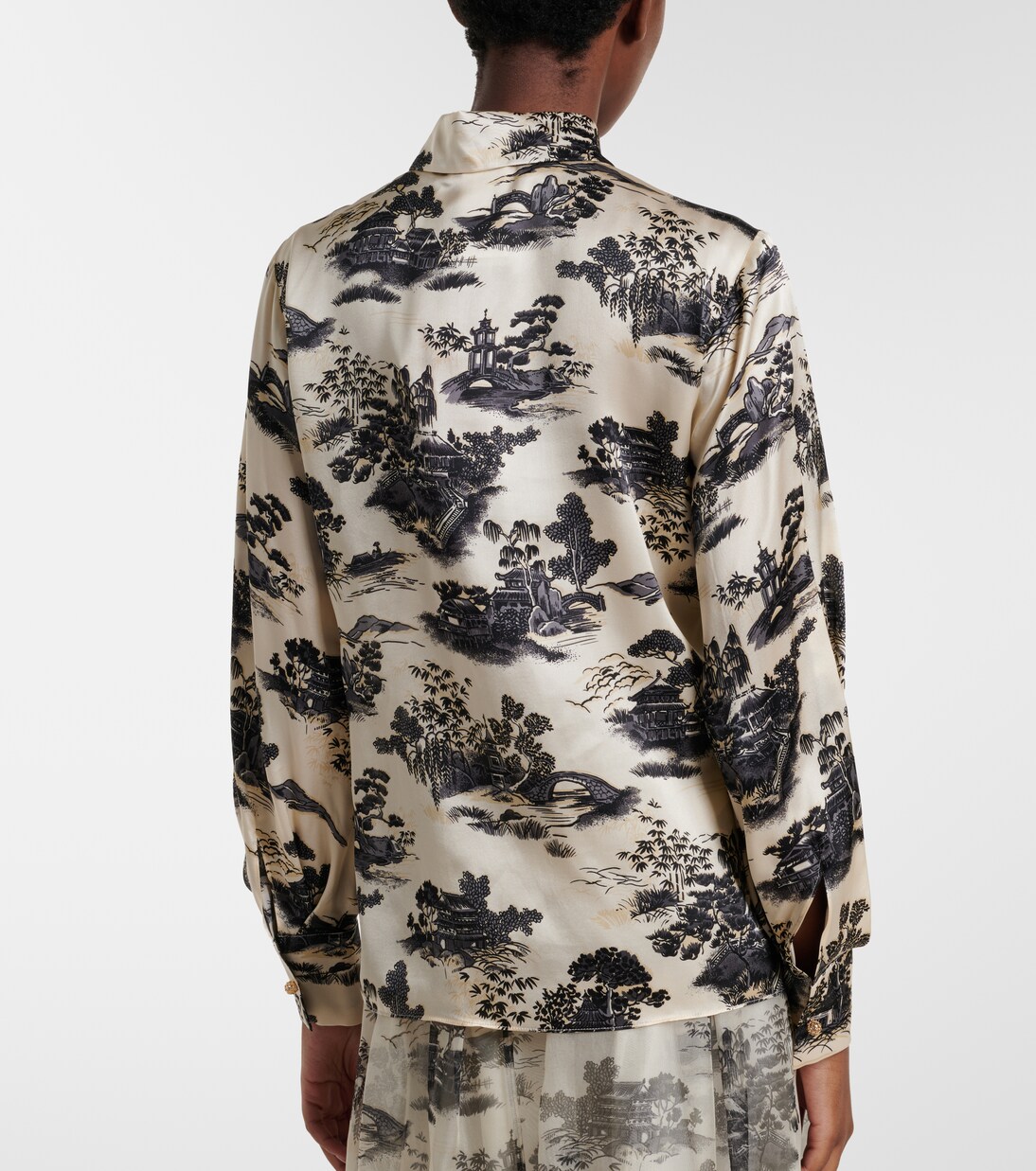 Chemise Vetro imprimée en soie | Max Mara