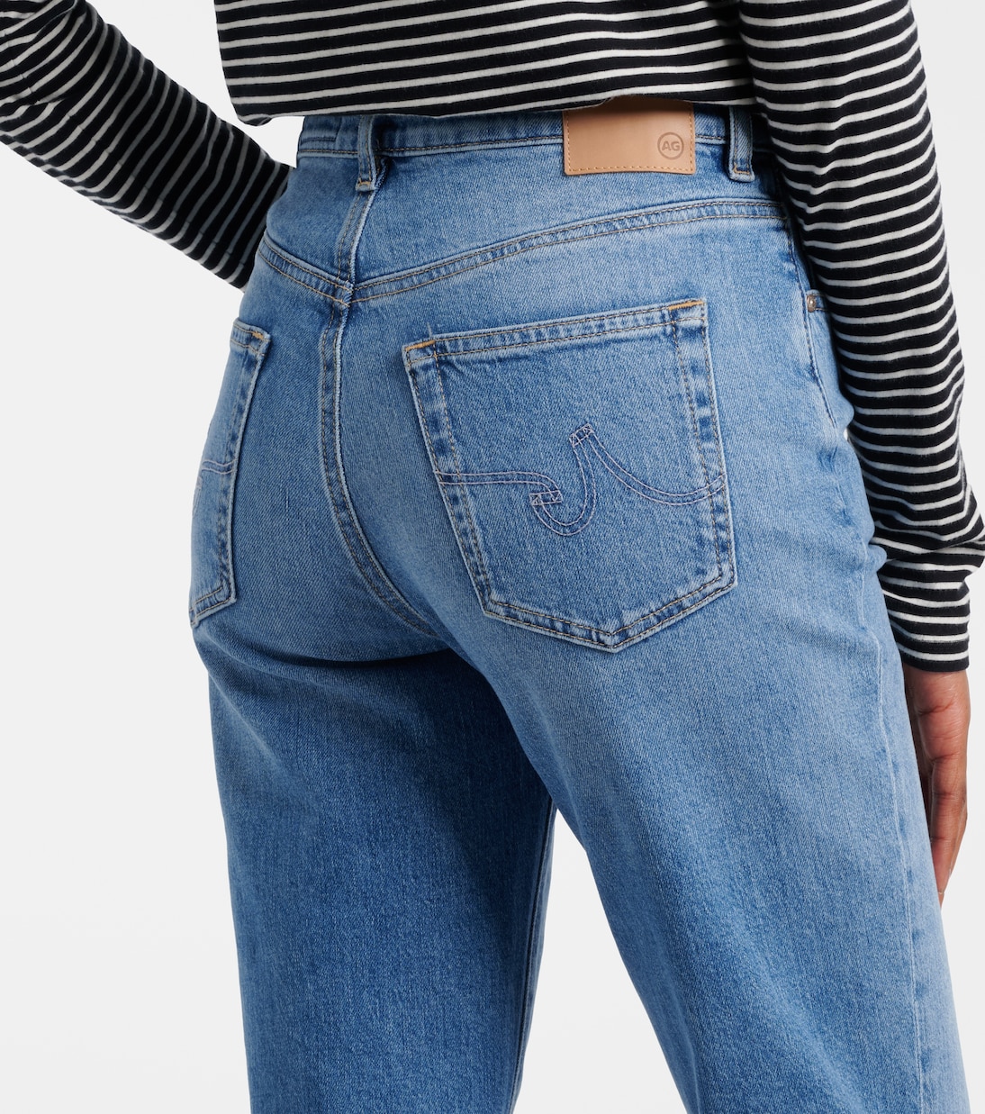 Mid-Rise Straight Jeans Brinley | AG Jeans