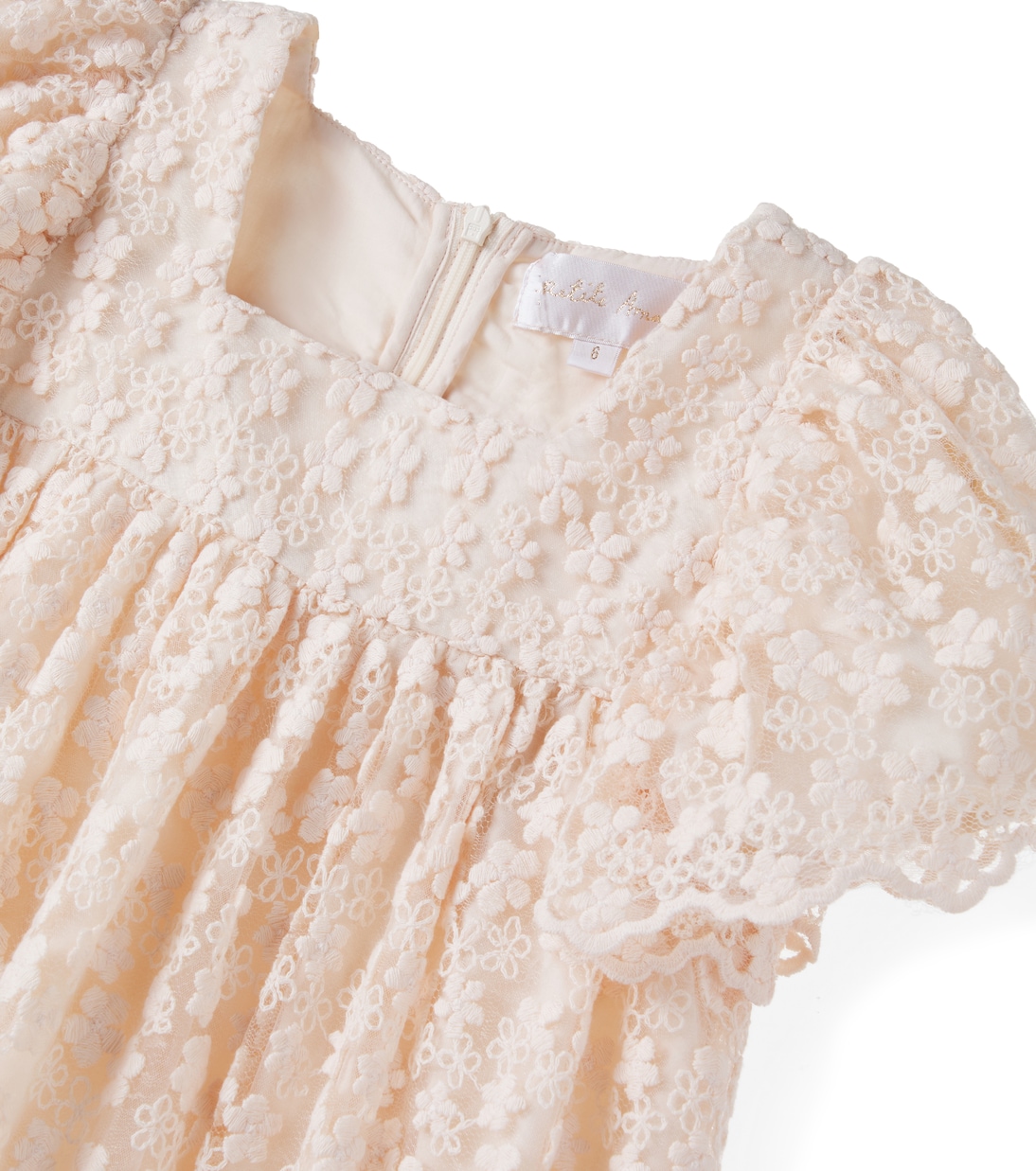 Embroidered floral tulle dress | Petite Amalie  