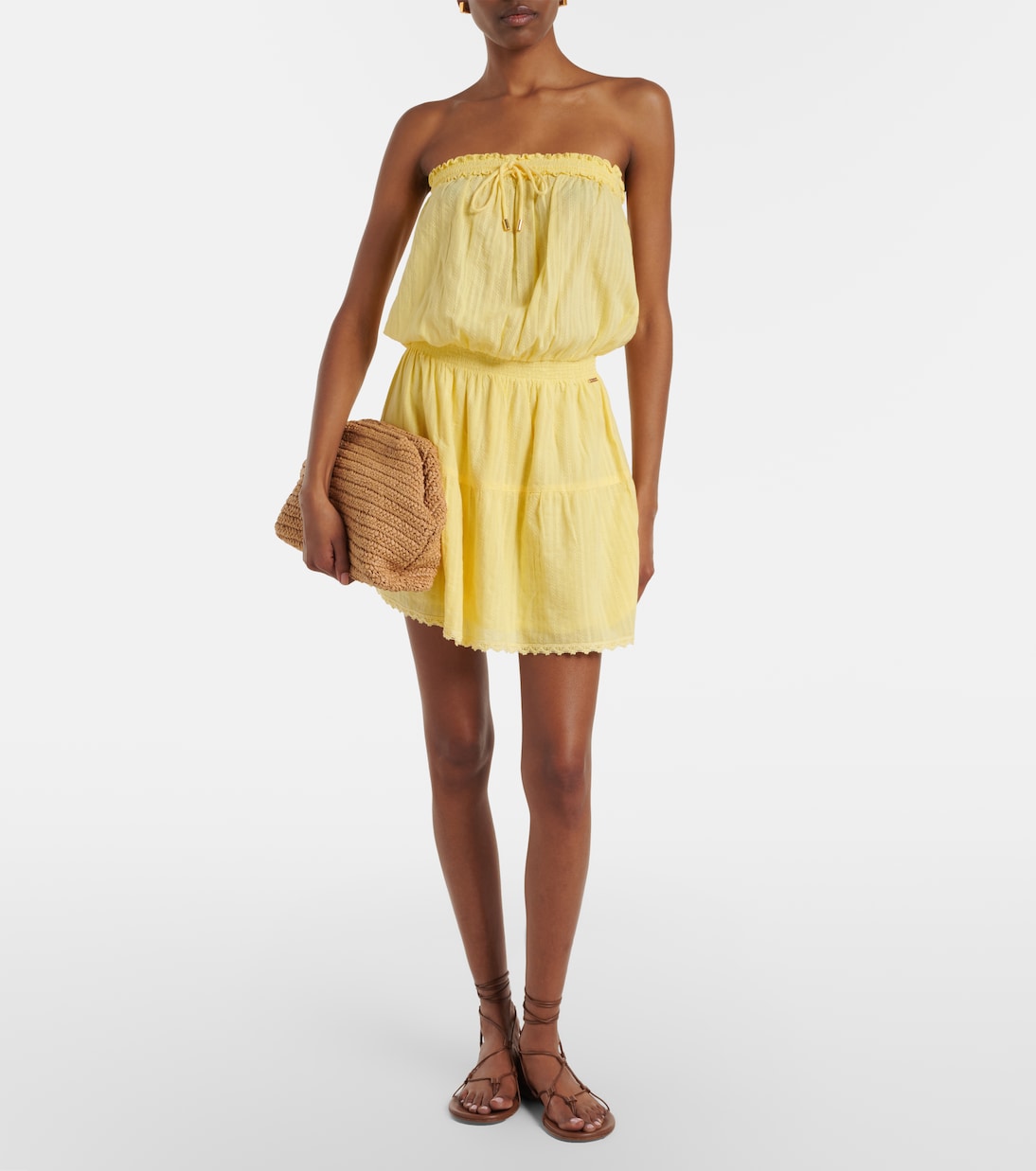 Besticktes Minikleid Colette aus Baumwolle | Melissa Odabash