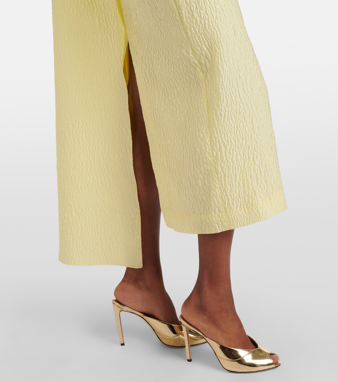 Vestido midi Maite de cloqué con capa | Roksanda