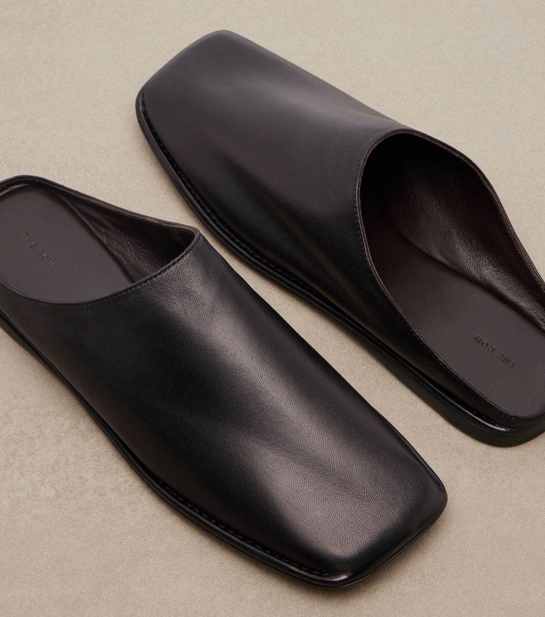 Piper leather mules | The Row