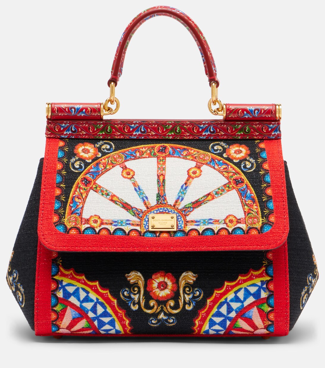 Sicily Medium printed top-handle bag | Dolce&Gabbana