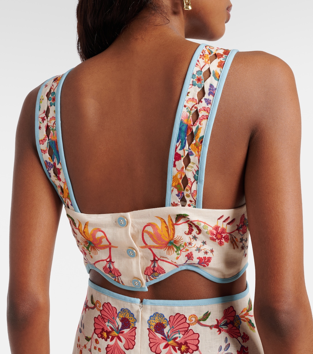 Floral Scarves floral linen minidress | Farm Rio