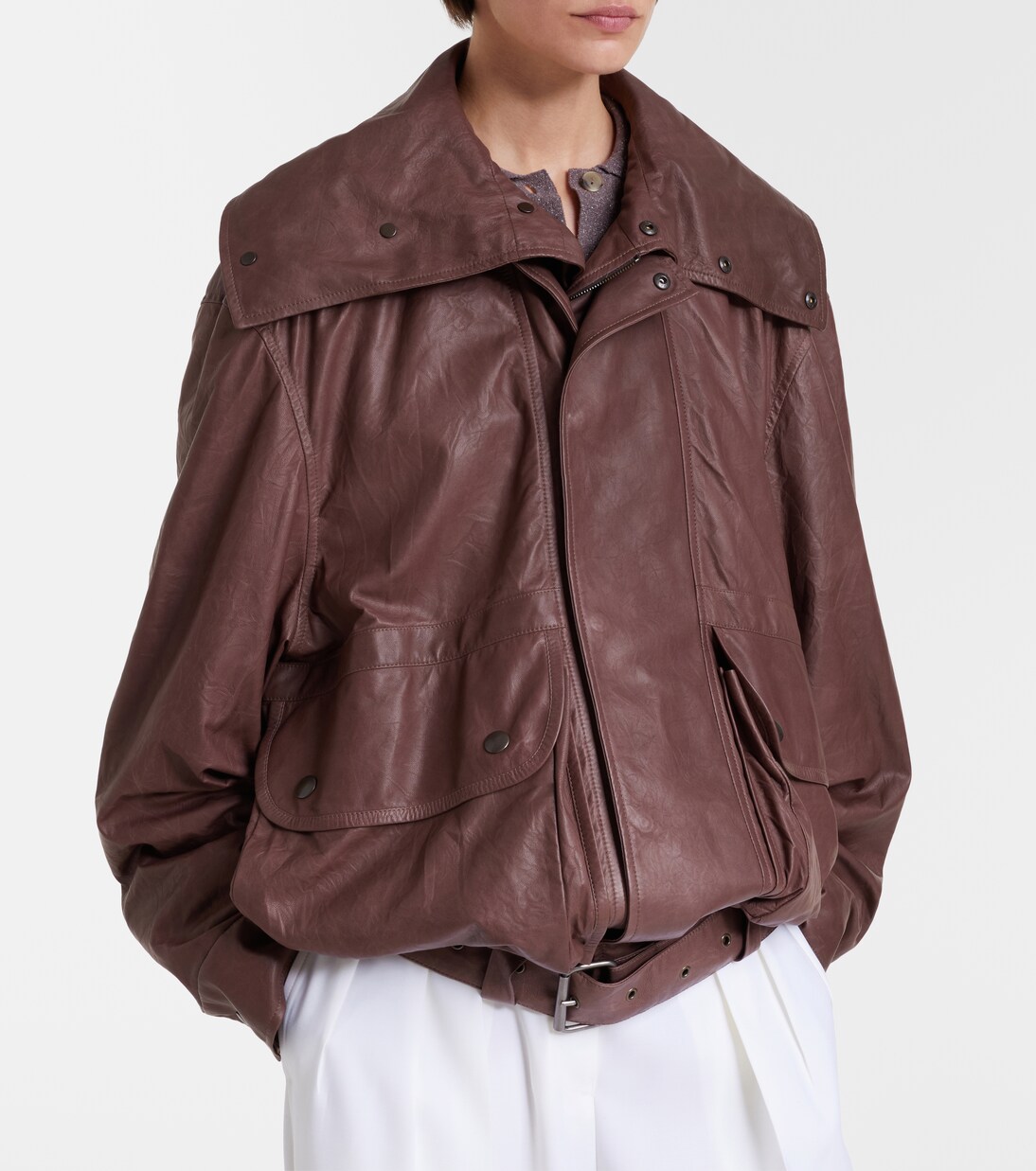 Isa leather jacket | Calvin Klein Collection