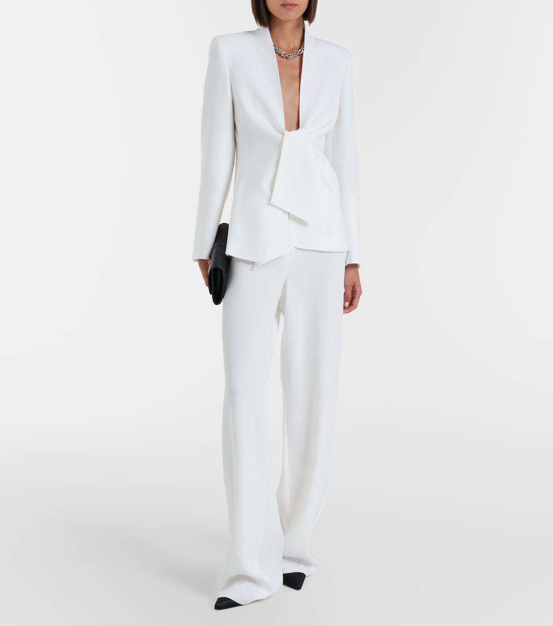 Pantalon ample en cady | Max Mara