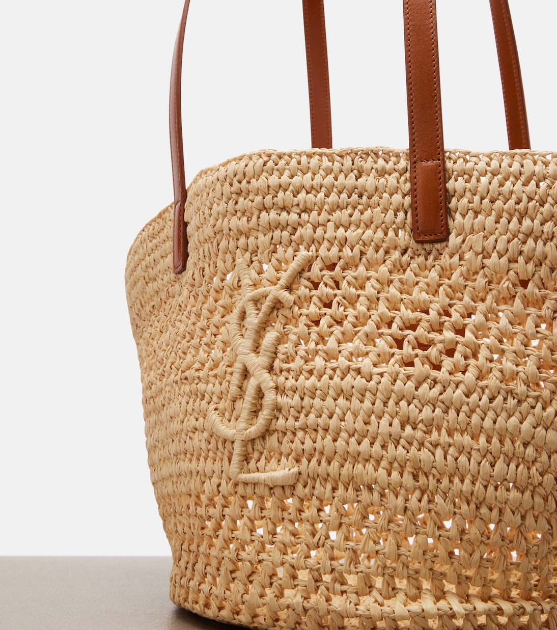 Panier Small raffia bucket bag | Saint Laurent