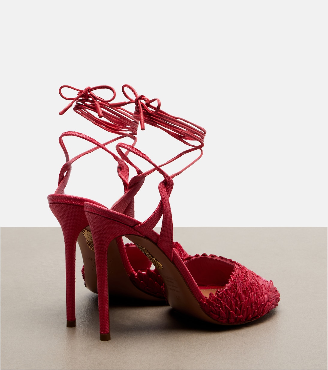 Rio Flirt raffia sandals | Aquazzura