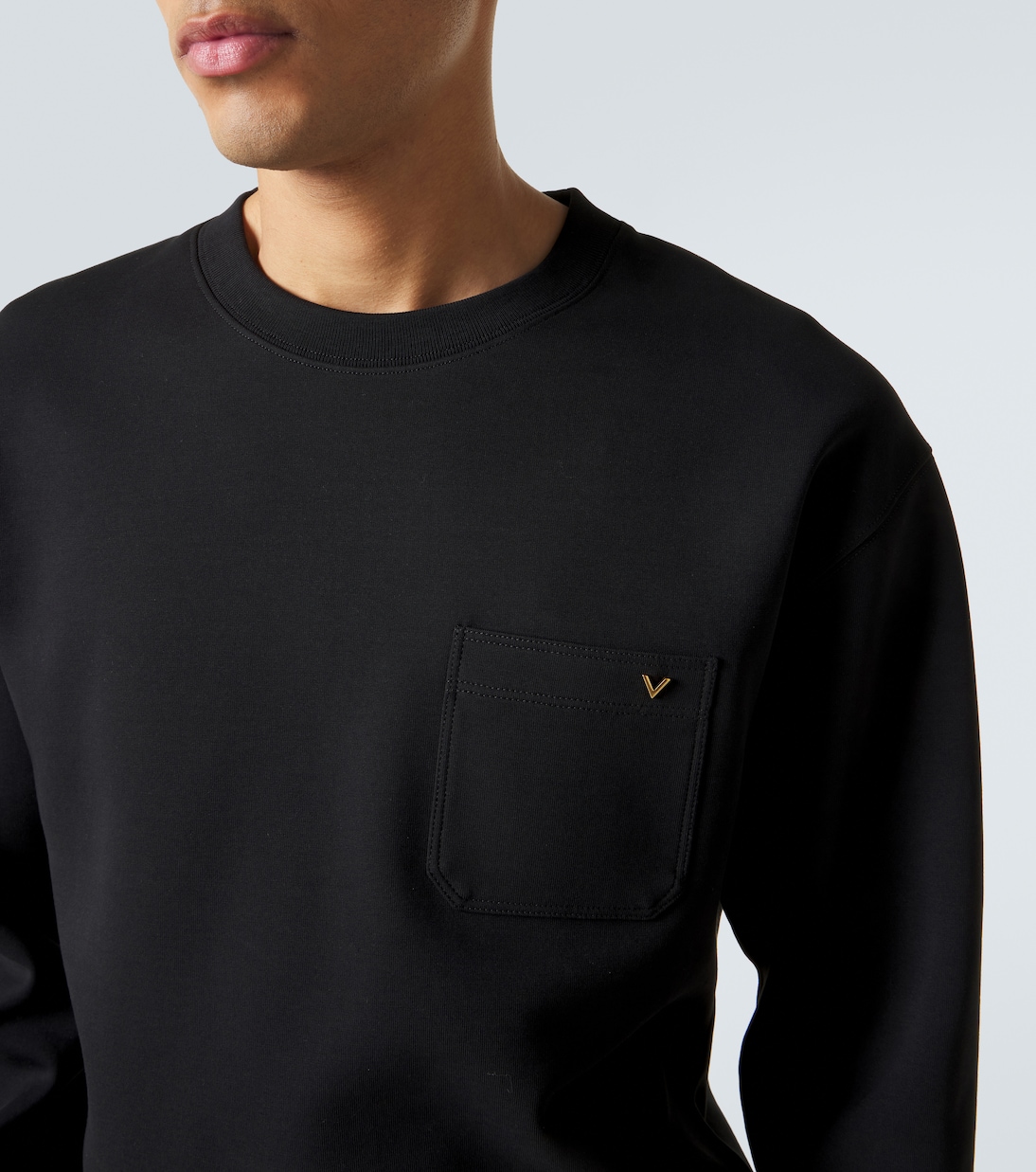 VGold cotton-blend jersey sweatshirt | Valentino
