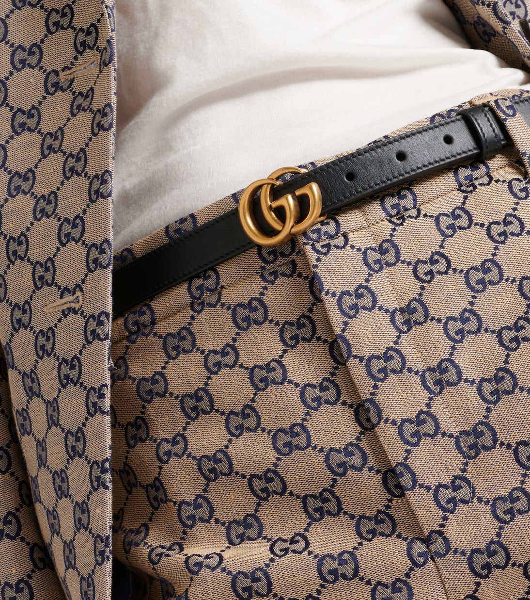 Gürtel GG aus Leder | Gucci