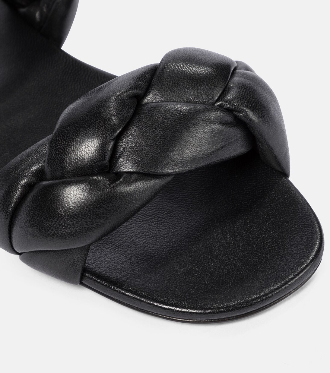 Braided leather slides | Miu Miu