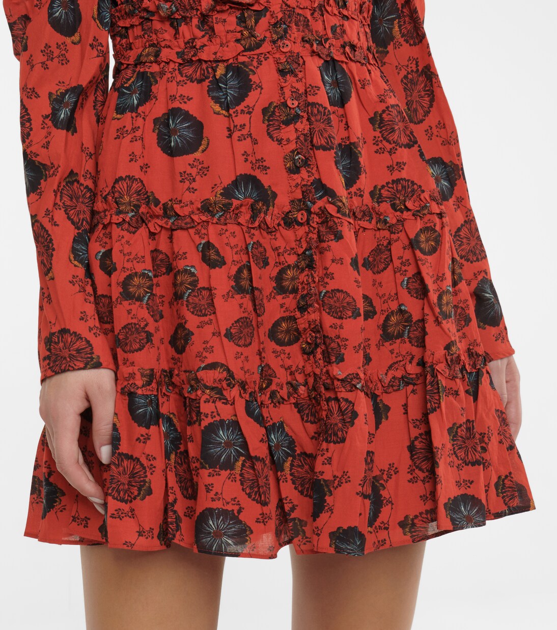 Mini-robe Windsor en coton mélangé à fleurs | Ulla Johnson