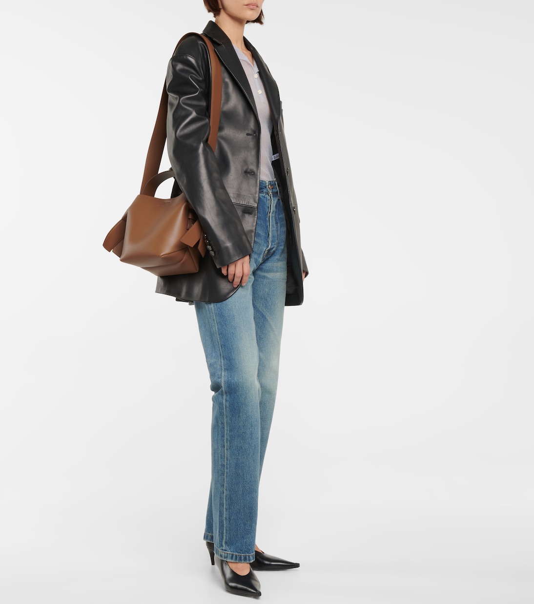 Musubi Mini leather shoulder bag | Acne Studios