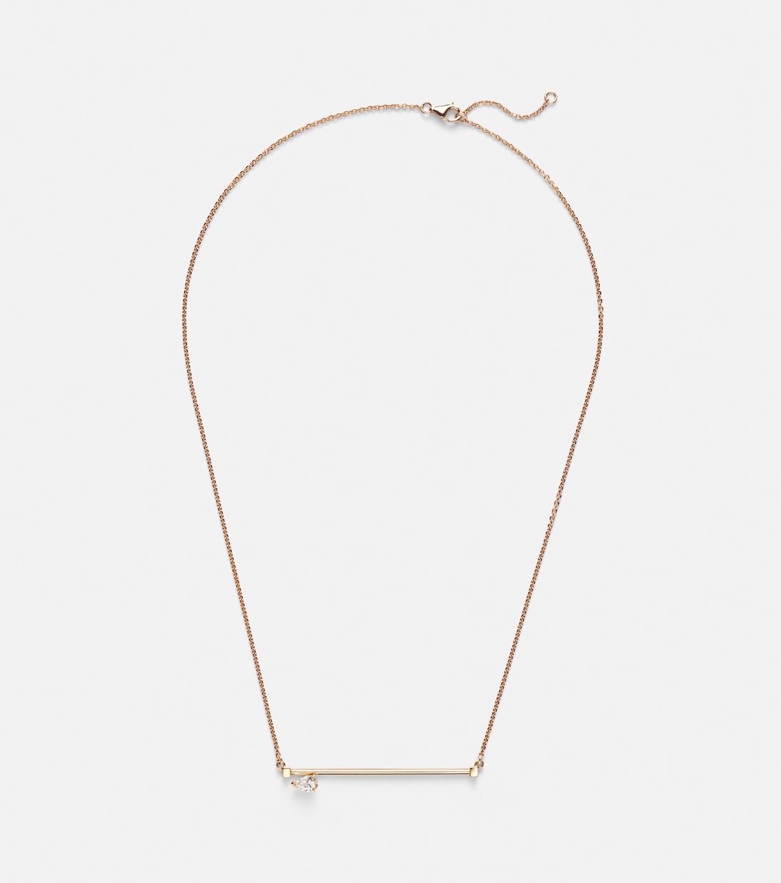 Collana Serti Sur Vide in oro rosa 18kt con diamante | Repossi