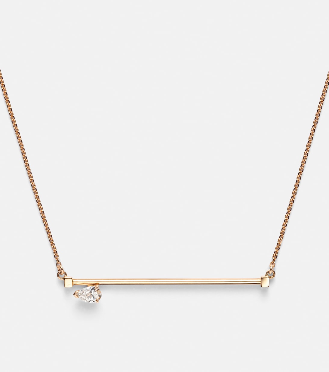 Collana Serti Sur Vide in oro rosa 18kt con diamante | Repossi