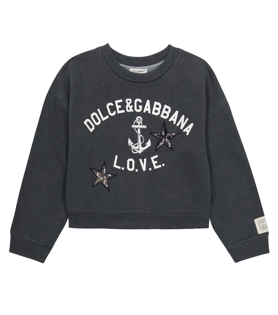 Sweat-shirt en coton à logo | Dolce&Gabbana Kids