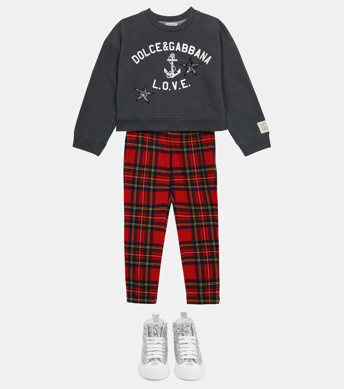 Sweat-shirt en coton à logo | Dolce&Gabbana Kids