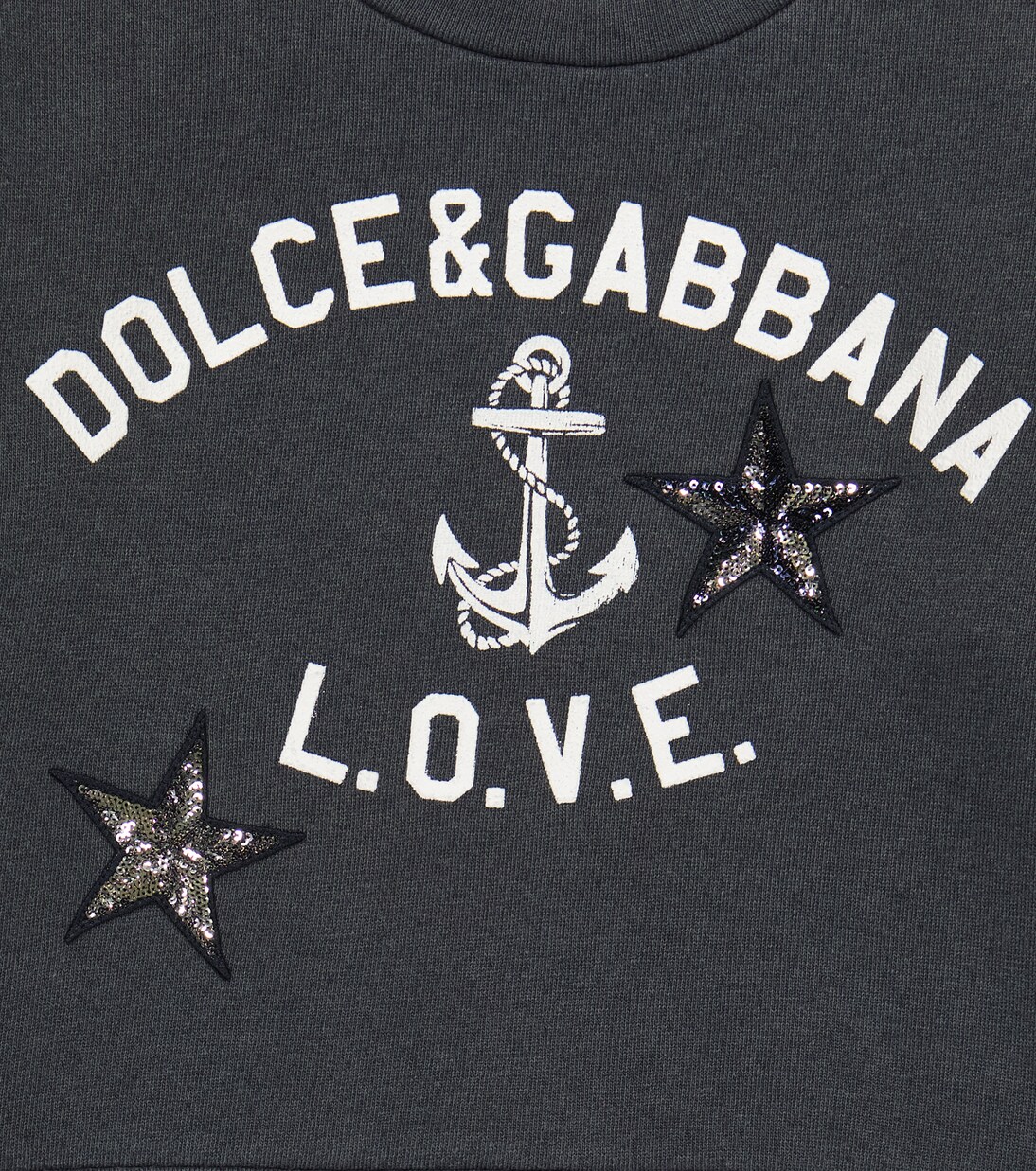 Sweat-shirt en coton à logo | Dolce&Gabbana Kids