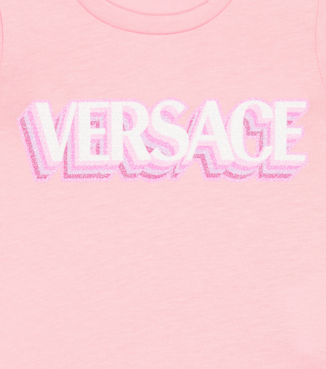 Bébé – T-shirt en coton à logo | Versace Kids